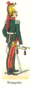 Trompette de Dragons vers 1825