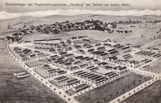 Vue du camp et de Stetten akm vers 1914